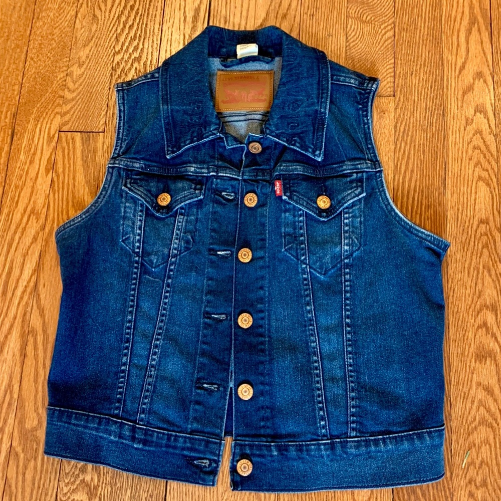 Levi’s Stretch Denim Sleeveless Jacket/Vest